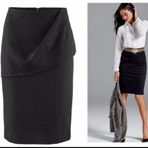 🦋Cabi black overlay pencil skirt style 3140